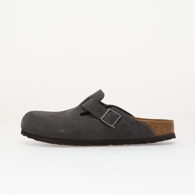 Birkenstock Boston Suede Leather Charcoal 1031678