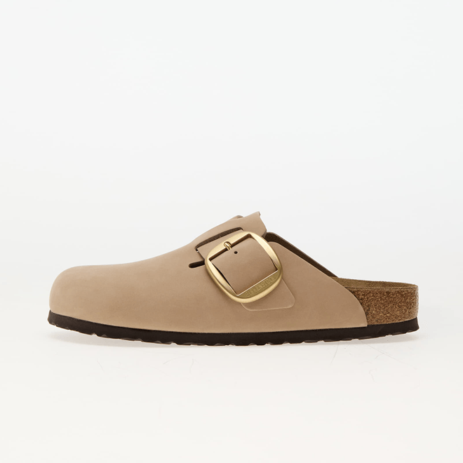 Bieknstock Boston Big Buckle Leather Nubuck Sandcastle 1028052