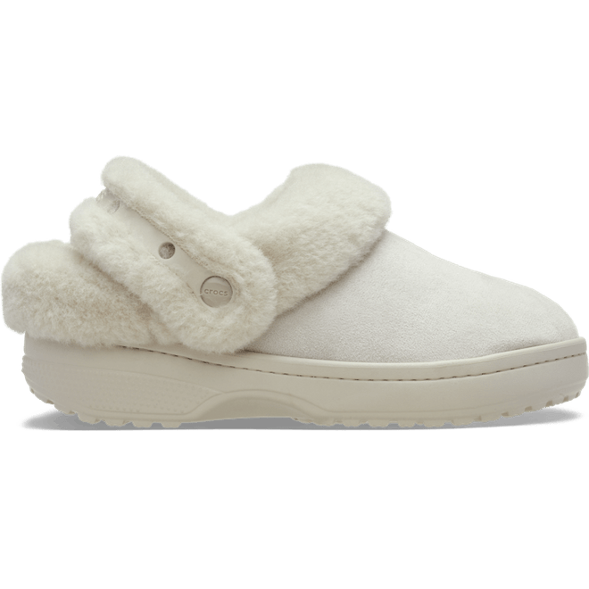 Crocs Classic Unfurgettable Vegan Suede Clogs Cocoa Crème 212106-2PL