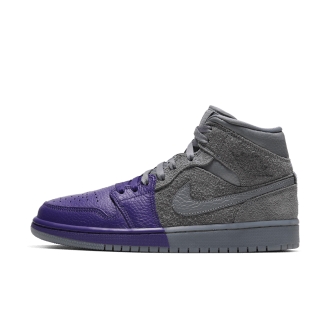 Air Jordan 1 Mid 'Grey/Purple' CW5897-005