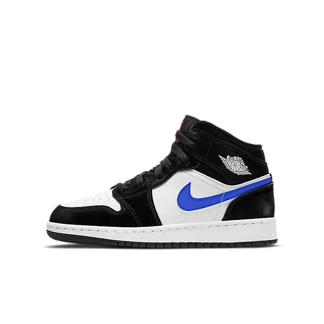 Jordan 1 Mid Black Racer Blue White (GS) 554725-084