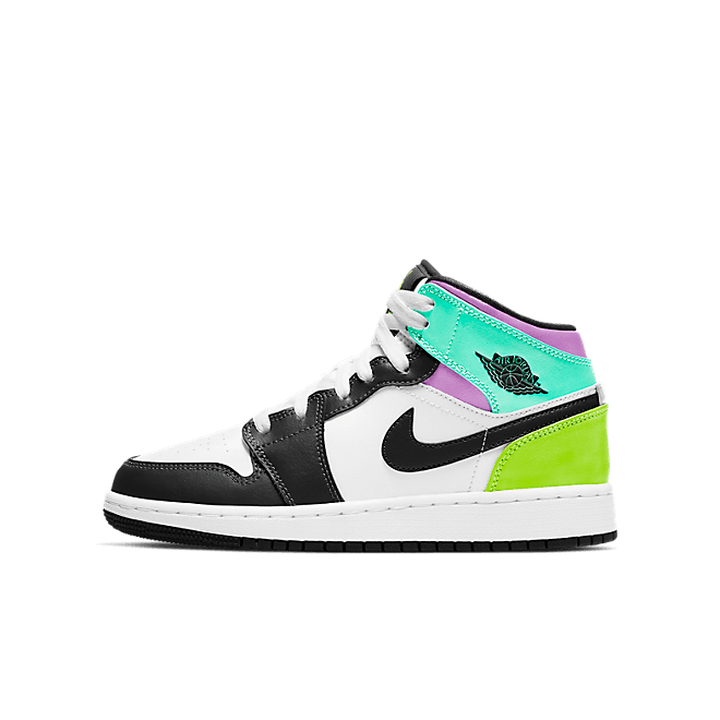 Jordan 1 Mid Pastel Black Toe (GS) 554725-175