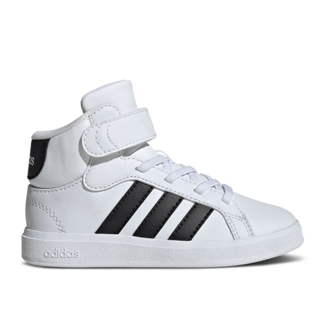 adidas Grand Court Mid K 'White Black' IE3862