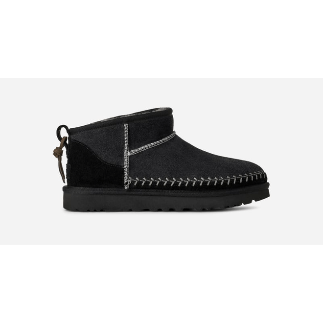 UGG® Classic Ultra Mini Biarritz Boot Black 1171538-BLK