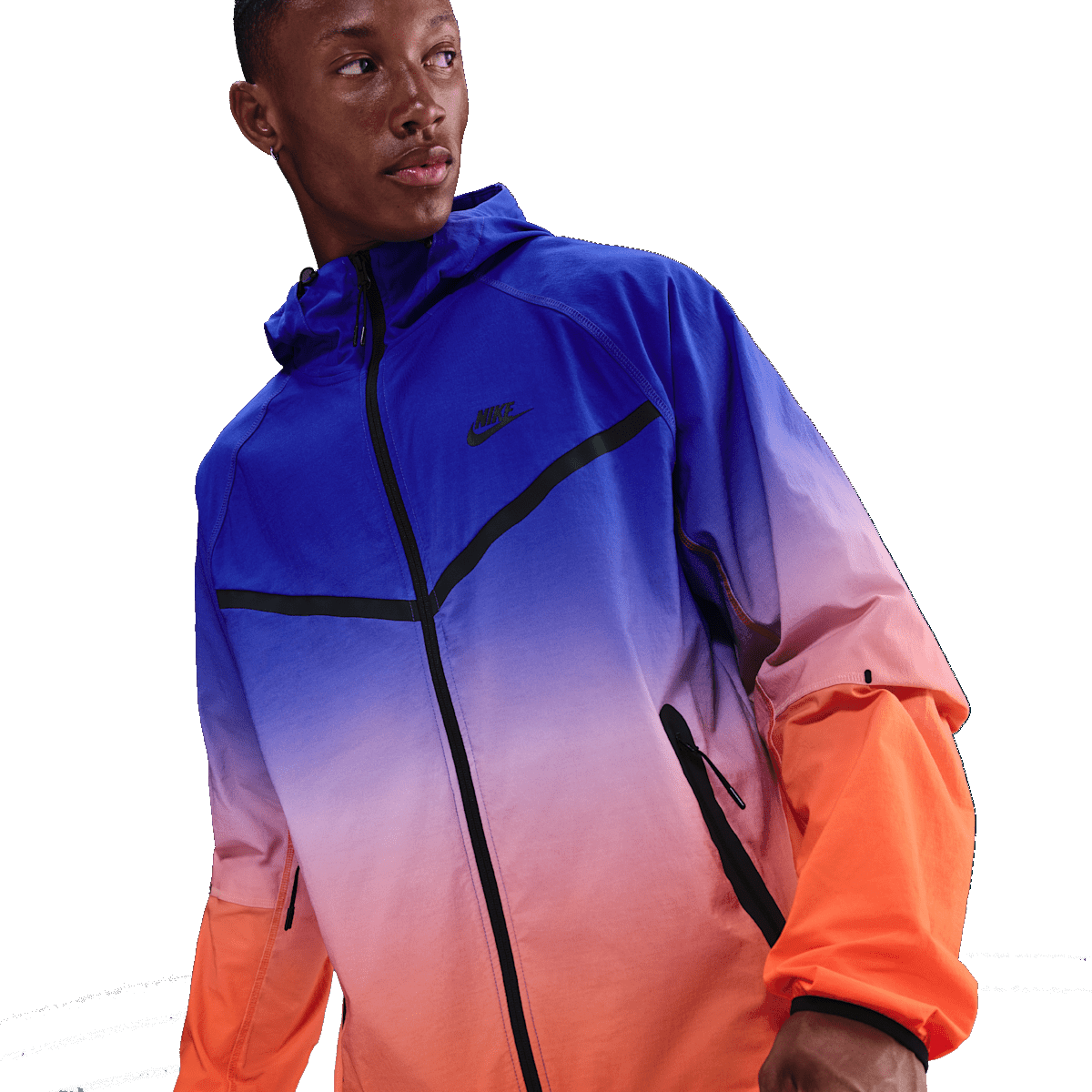 Nike Tech Windrunner Full-Zip Jacket 'Vivid Orange & Game Royal' II4622-480