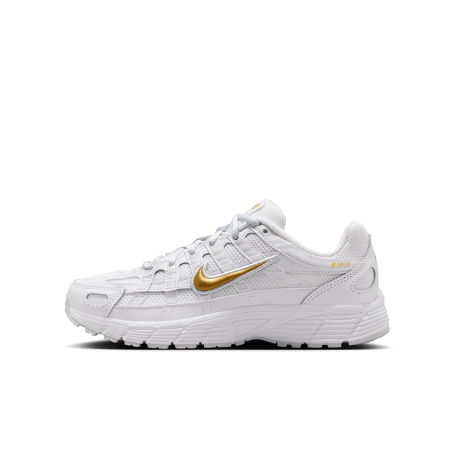Nike P-6000 White Metallic Gold (gs) HV5064-102