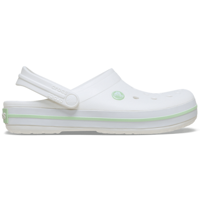 Crocs Crocband™ Clogs White/Serene Green 11016-1YL