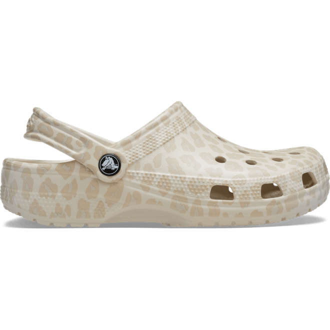 Crocs Classic Animal Clogs Almond Tint/Leopard 211800-0RH