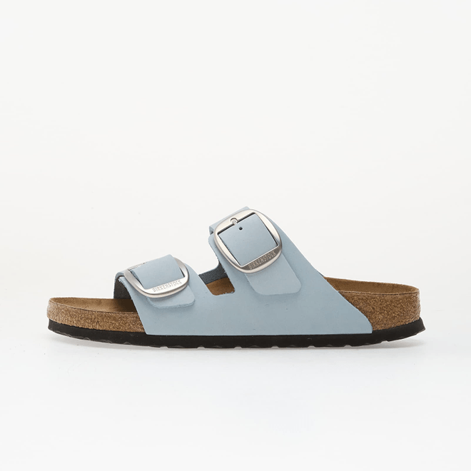 Birkenstock Arizona Big Buckle Nubuck Leather Women Baby Blue 1031860