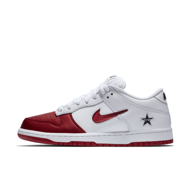Supreme X Nike SB Dunk Low 'White/Red' CK3480-600
