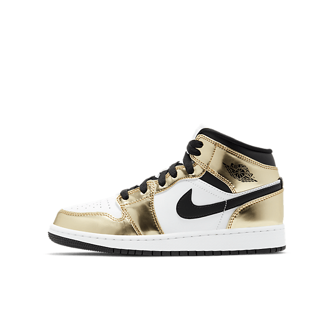 Jordan 1 Mid Metallic Gold Black White (GS) DC1420-700