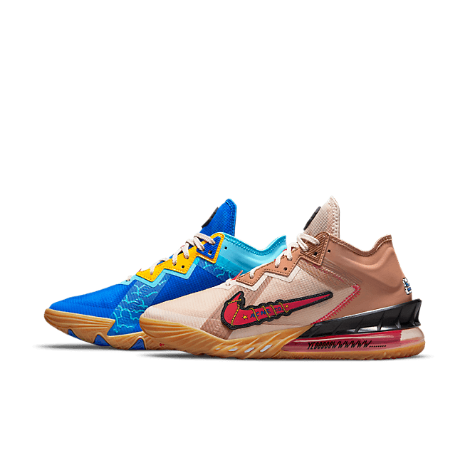 Nike Lebron 18 Low Wile E. vs Roadrunner Space Jam CV7562-401