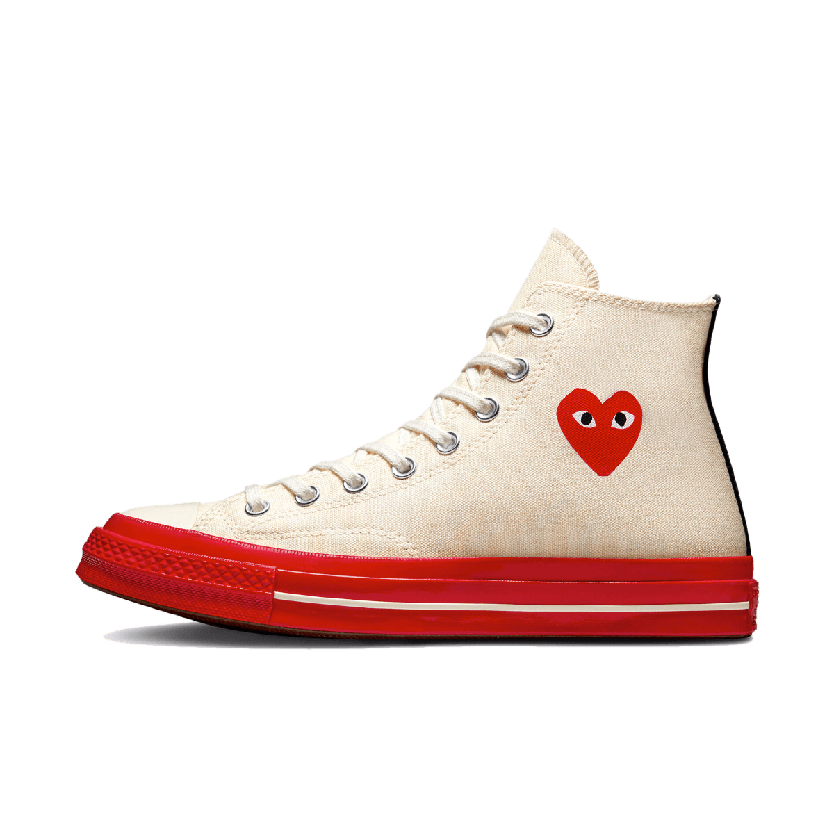 Comme des Garçons x Converse Chuck 70 Hi 'Egret' - Red Sole A01794C