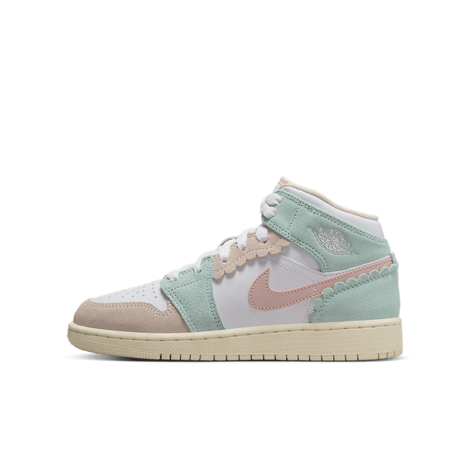 Air Jordan 1 Mid SE GS 'Pink Oxford Jade Ice' DZ5361-100