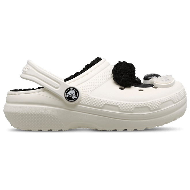 Crocs Kids Classic Lined I AM Panda Bear Clogs Chalk/Black 210400-0WX
