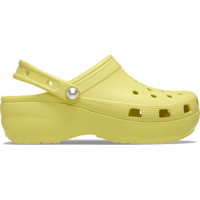 Crocs Women Classic Platform Pearl Clogs Daylily 211231-78R