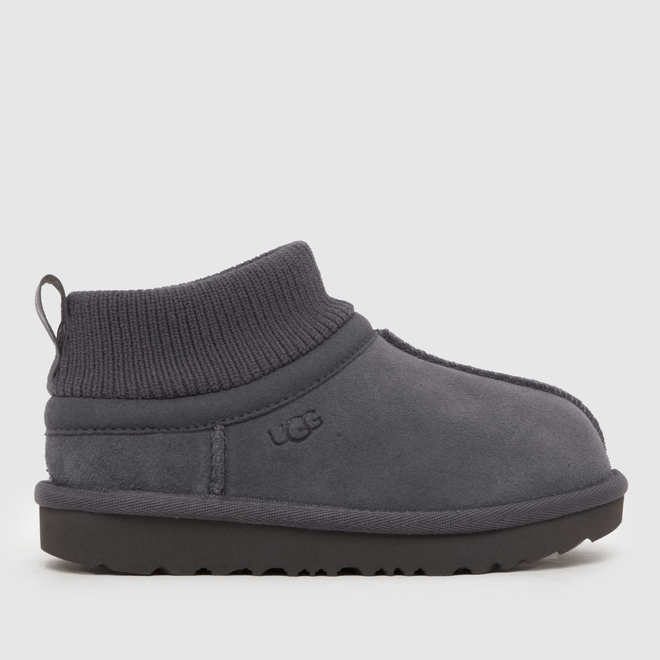 UGG® Classic Ultra Mini Stretch Cuff Boot Kids Grey 1157702T-OBS