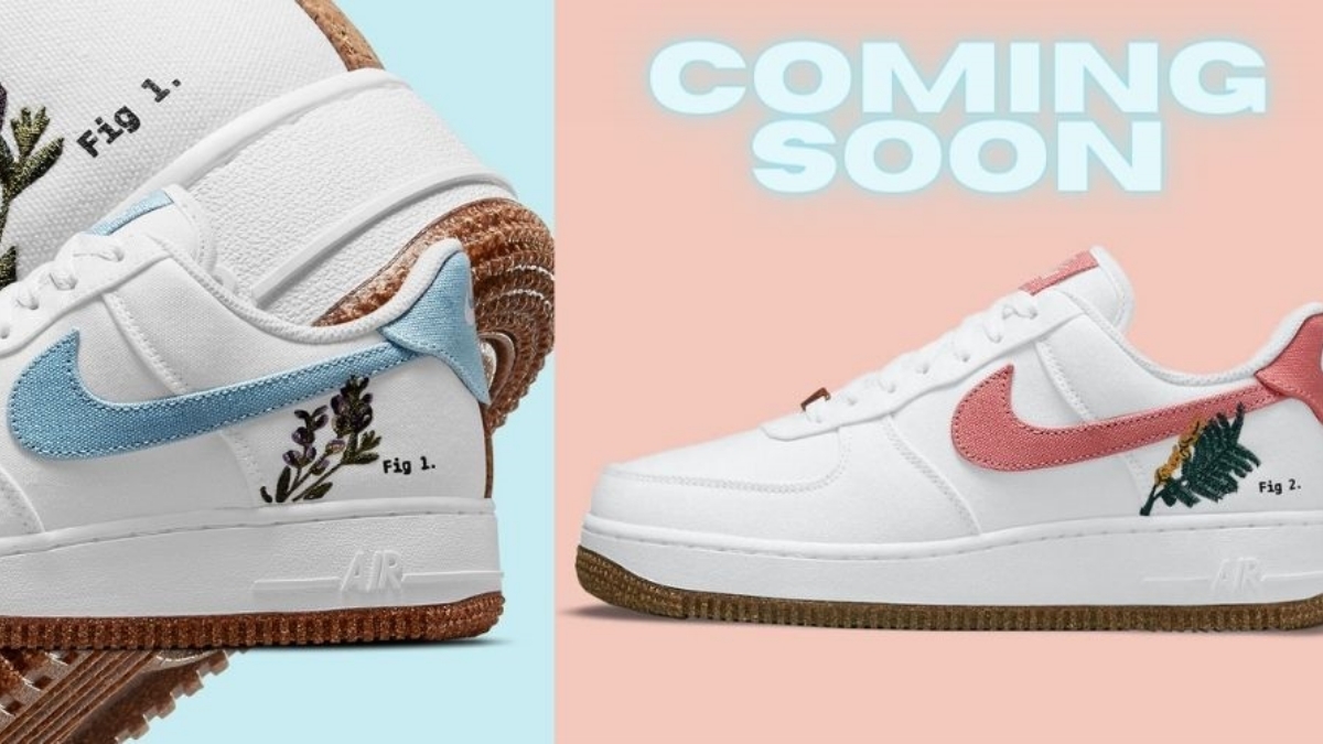 The Nike Air Force 1 07 SE Low 'Indigo' and 'Catechu' join the Plant-Dye collection