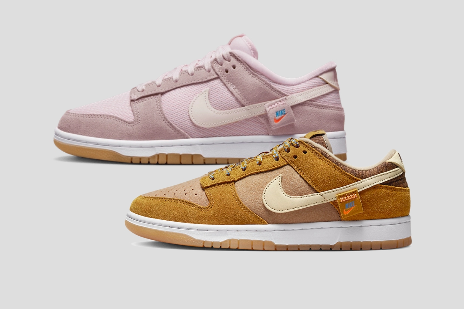 Officiële beelden van het Nike Dunk Low 'Teddy Bear' pack