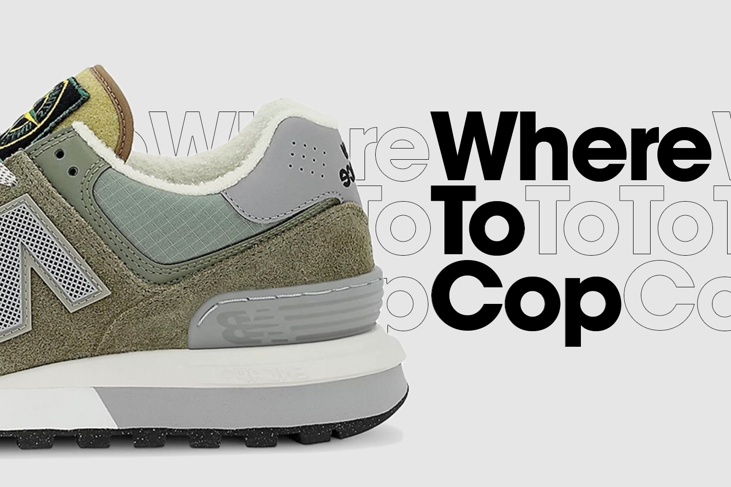 Where to Cop: de Stone Island x New Balance 574 Legacy 'Green'