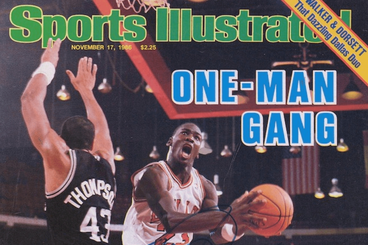 De &#8216;Sports Illustrated&#8217; met Michael Jordan&#8217;s handtekening wordt verkocht