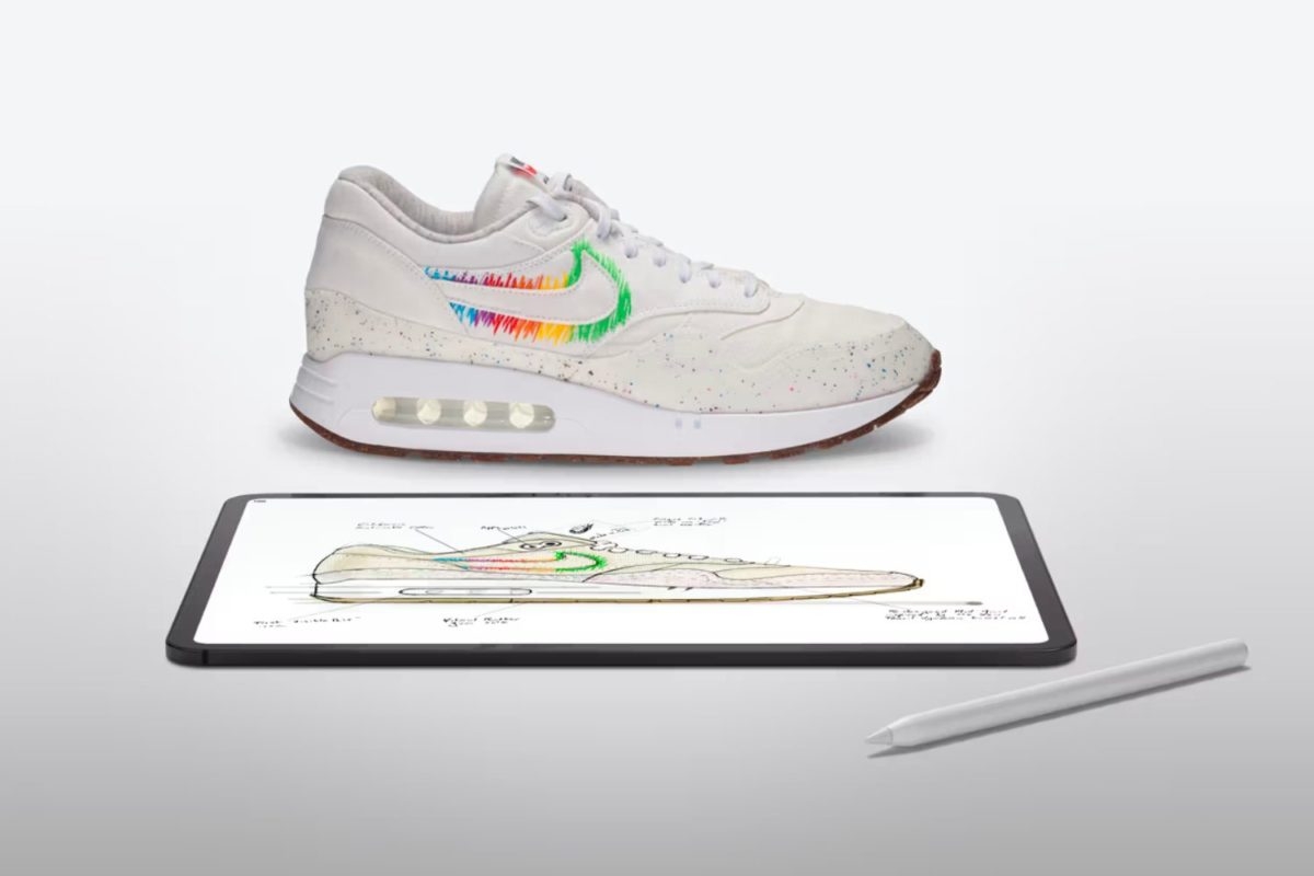 Apple CEO Tim Cook rockt custom &#8216;Made on iPad&#8217; Nike Air Max &#8217;86 op Let Loose Event