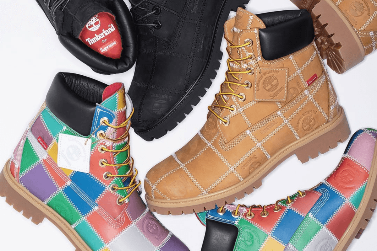 Supreme&#8217;s volgende Timberland Boots gebruiken patchwork