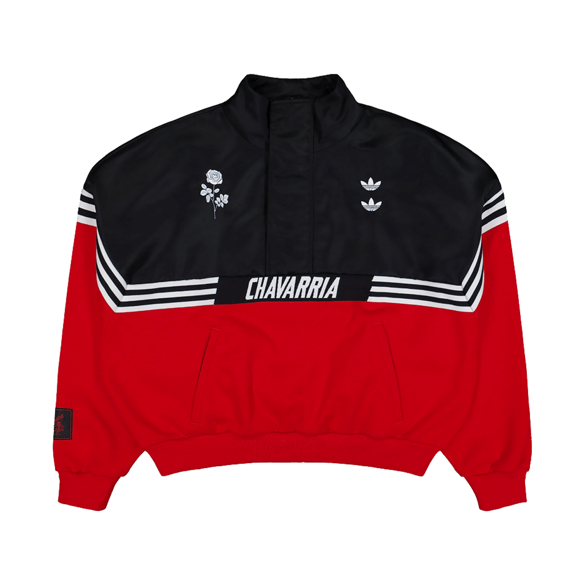 Willy Chavarria x adidas Gomez Sweater 'Black & Red' KD9360
