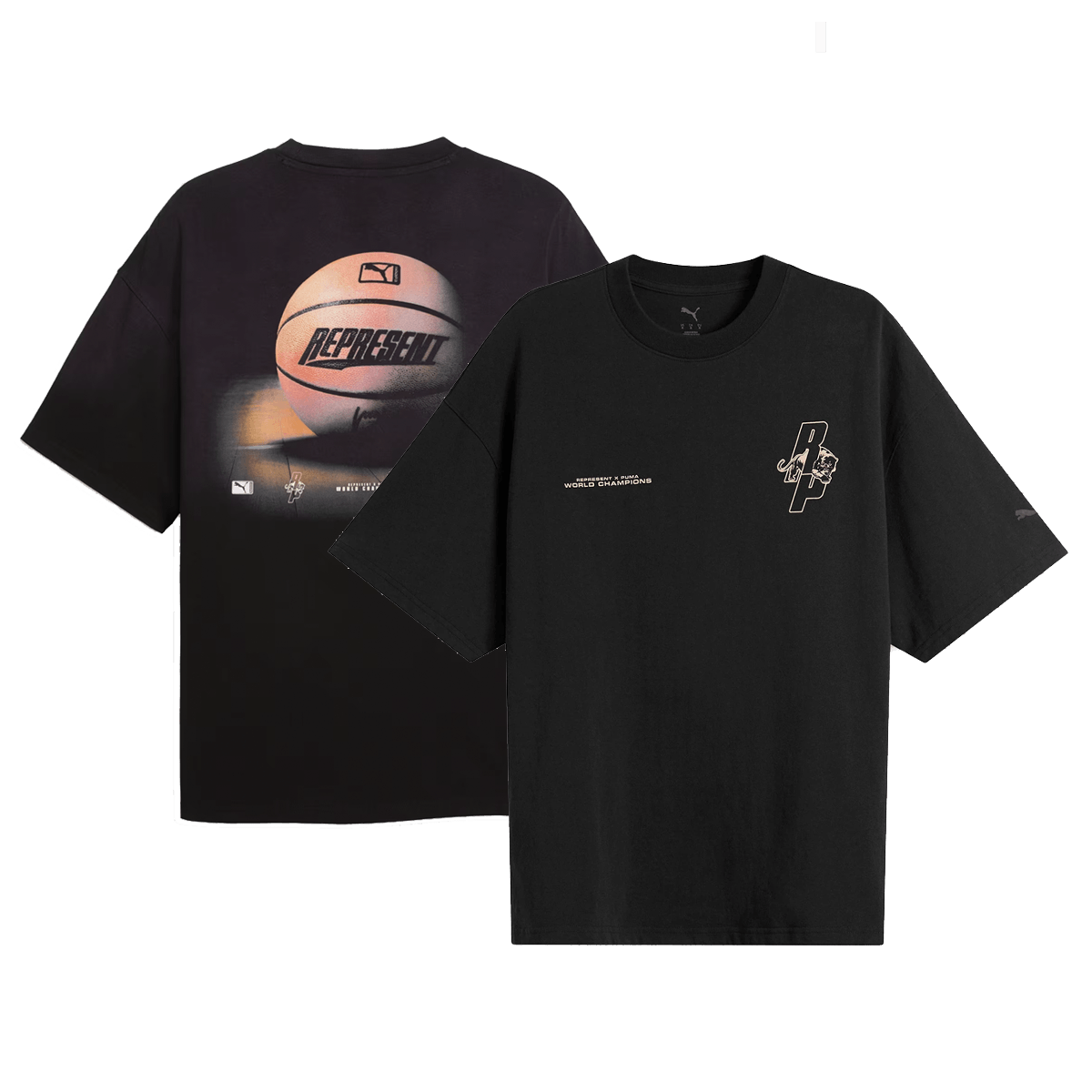 Represent x PUMA Tee Oversized 'Black' 635798-01