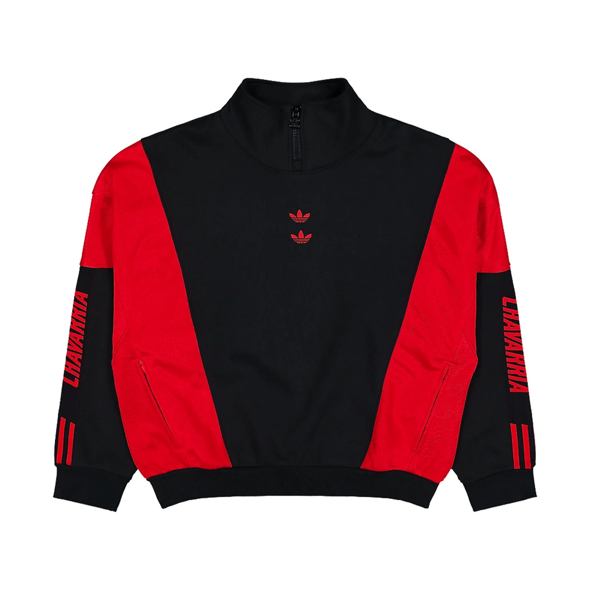 Willy Chavarria x adidas Watsonville Sweater 'Black & Red' KD9347