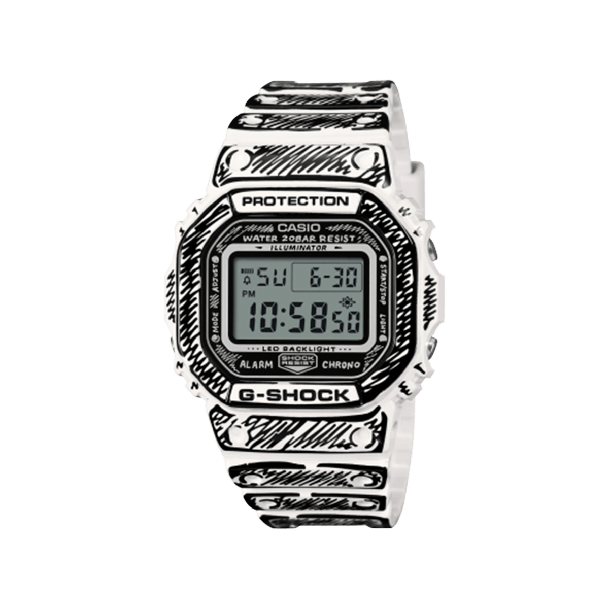 Joshua Vides x Casio G-SHOCK DW-5600 'White' DW-5600JV-7ER