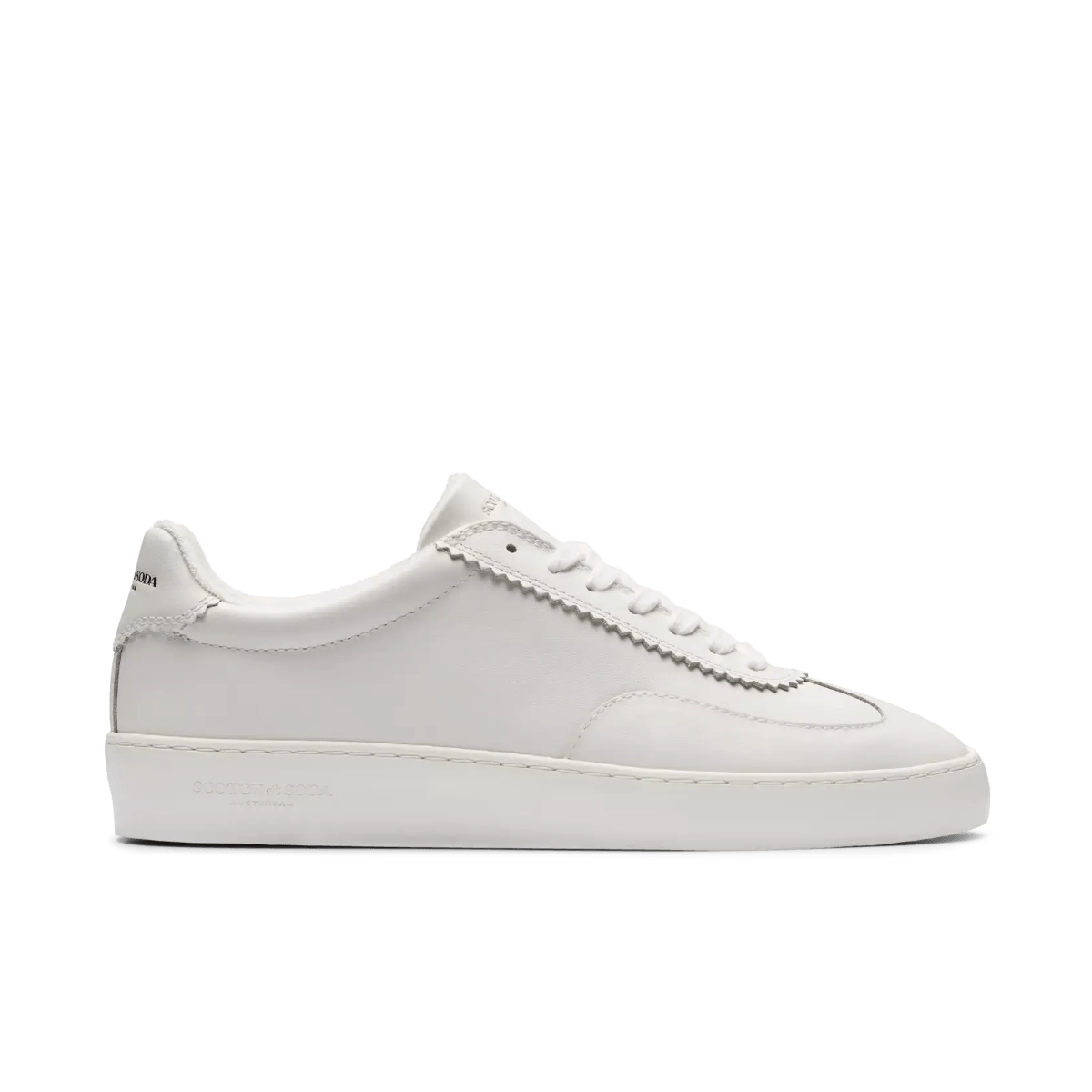 Scotch & Soda Plakka Scarpe Da Ginnastica Uomo - Pelle, Suola Gomma, Chiusura Stringata, Colore Nero/Bianco - 4