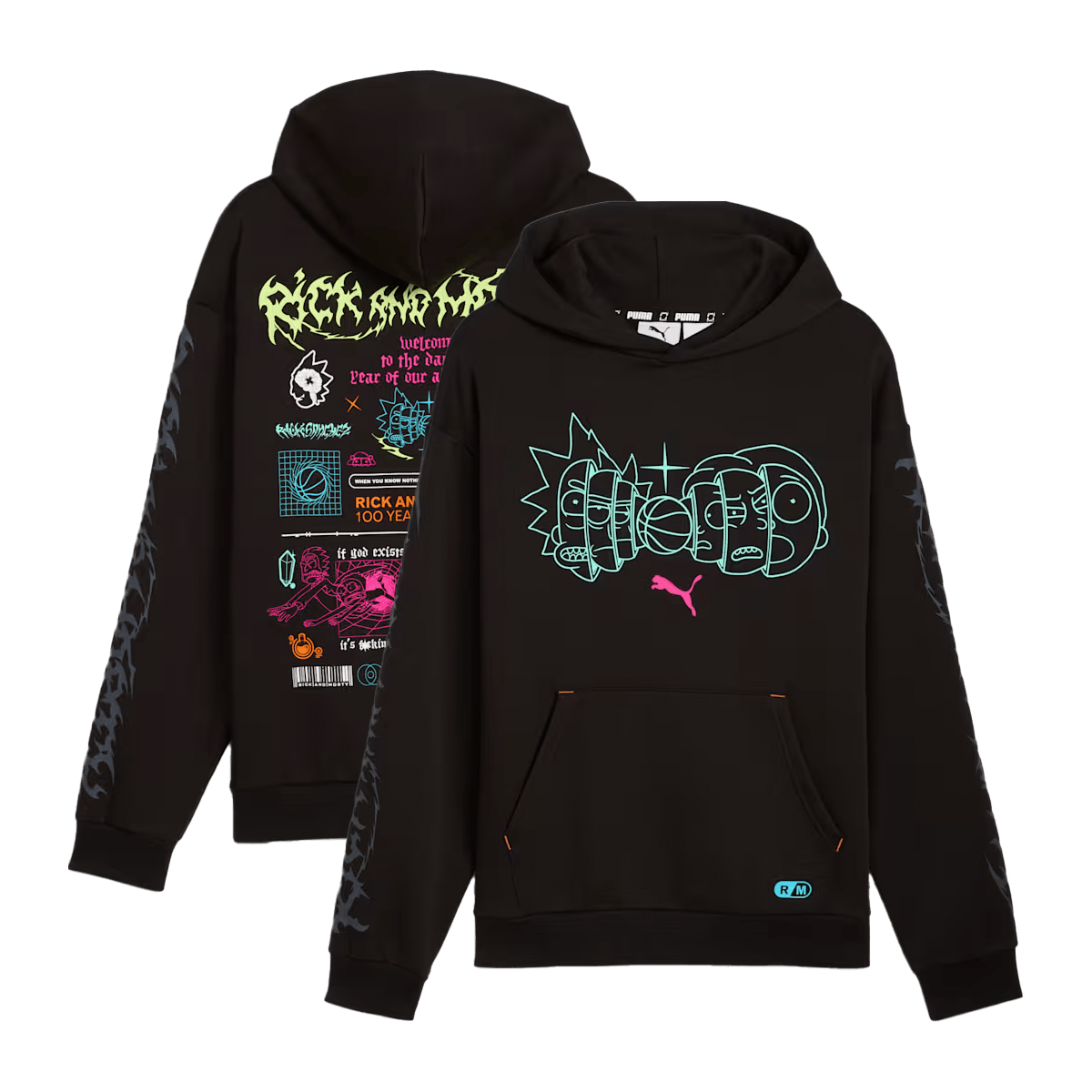 Rick and Morty x PUMA Hoodie 'Black'