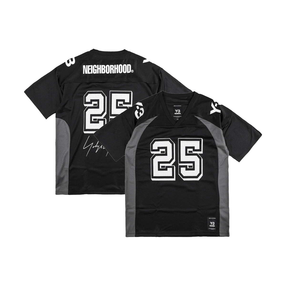 NBHD x adidas Y-3 Football Jersey 'Black' JW6997