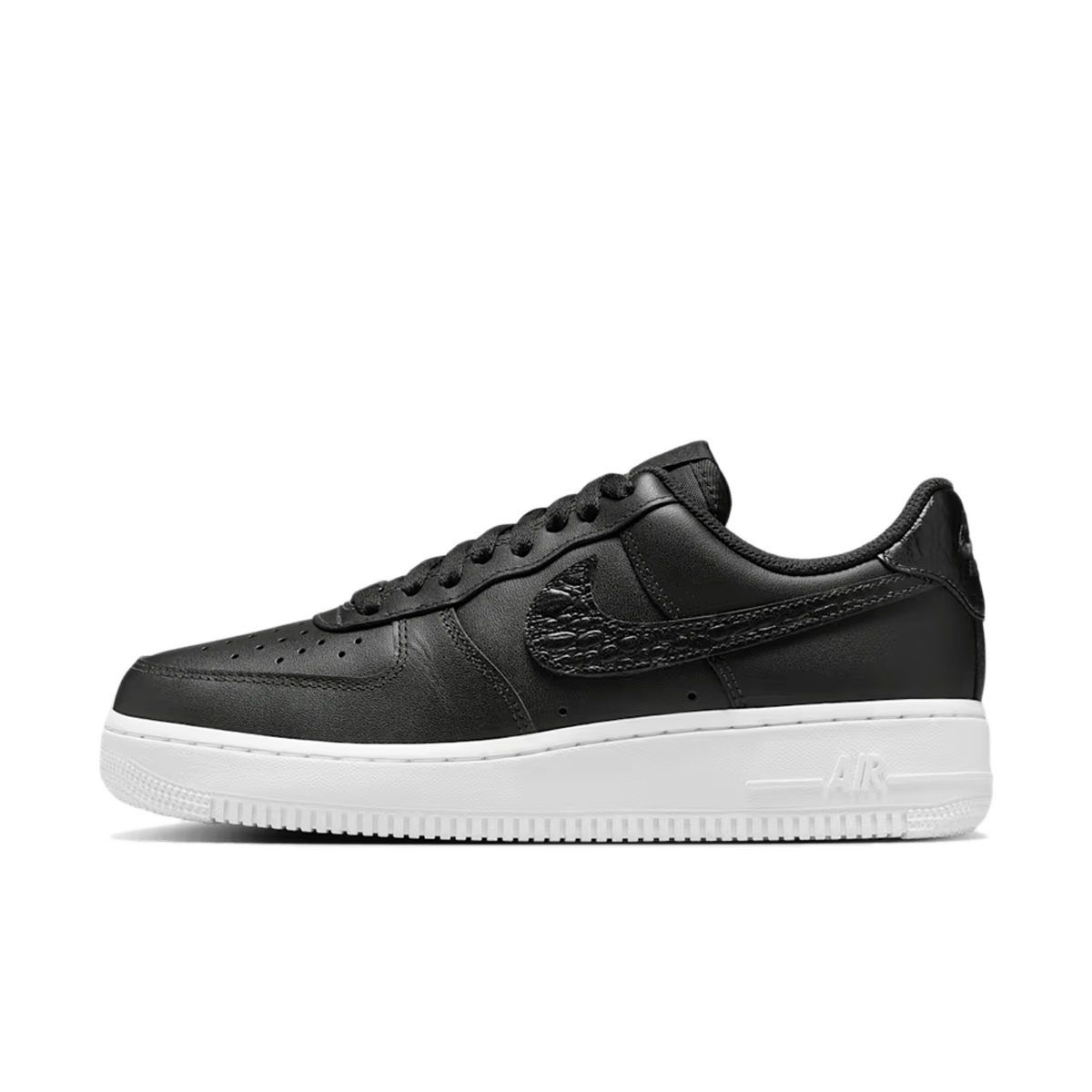 Nike Air Force 1 '07 SE WMNS 'Black Pebble Croc' IO4837-001