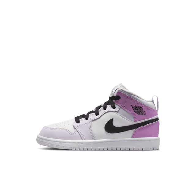 jordan 1 mid fire pink barely grape