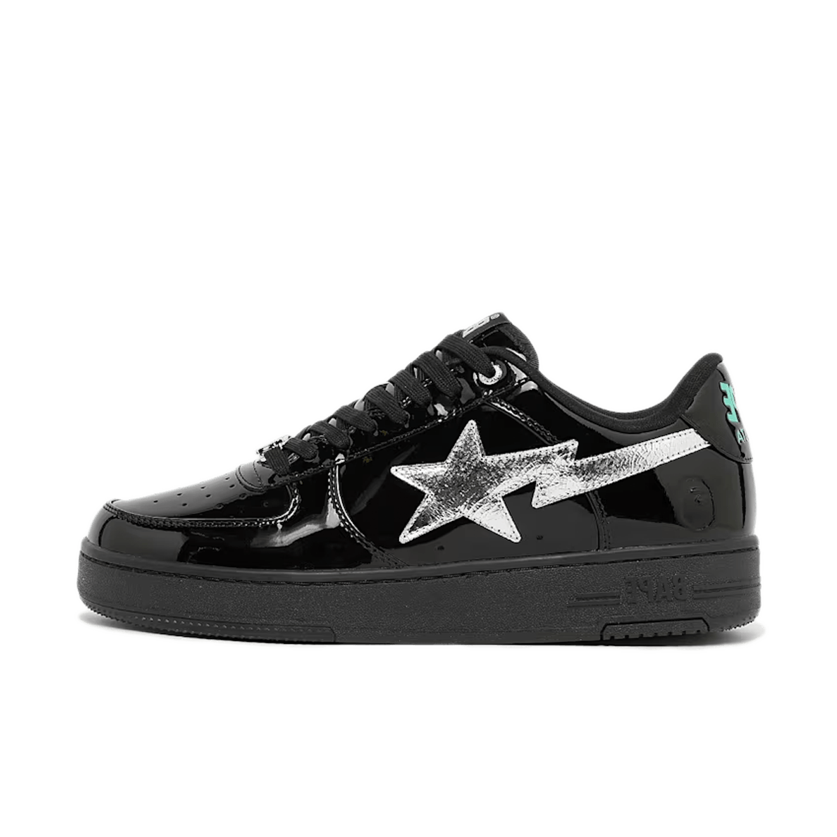 Solebox x BAPE Bape Sta 'Patent Black' 001FWM221301MBLK