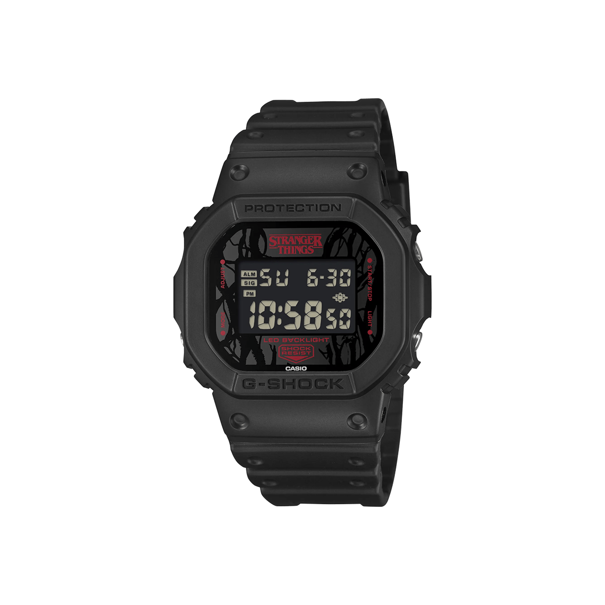 Stranger Things x G-Shock DW-5600 'Black' DW-5600STT-1ER
