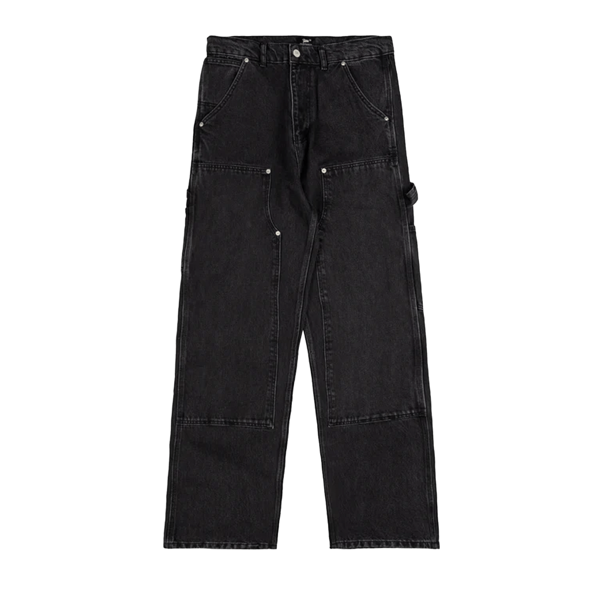 Patta Double Knee Cartoon Denim Pants 'Black' POC-AW25-4200-386-0007-139