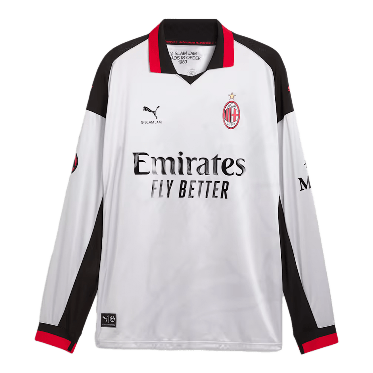 AC Milan x Slam Jam x PUMA Long Sleeve Jersey 'Silver Mist' - Limited Edition