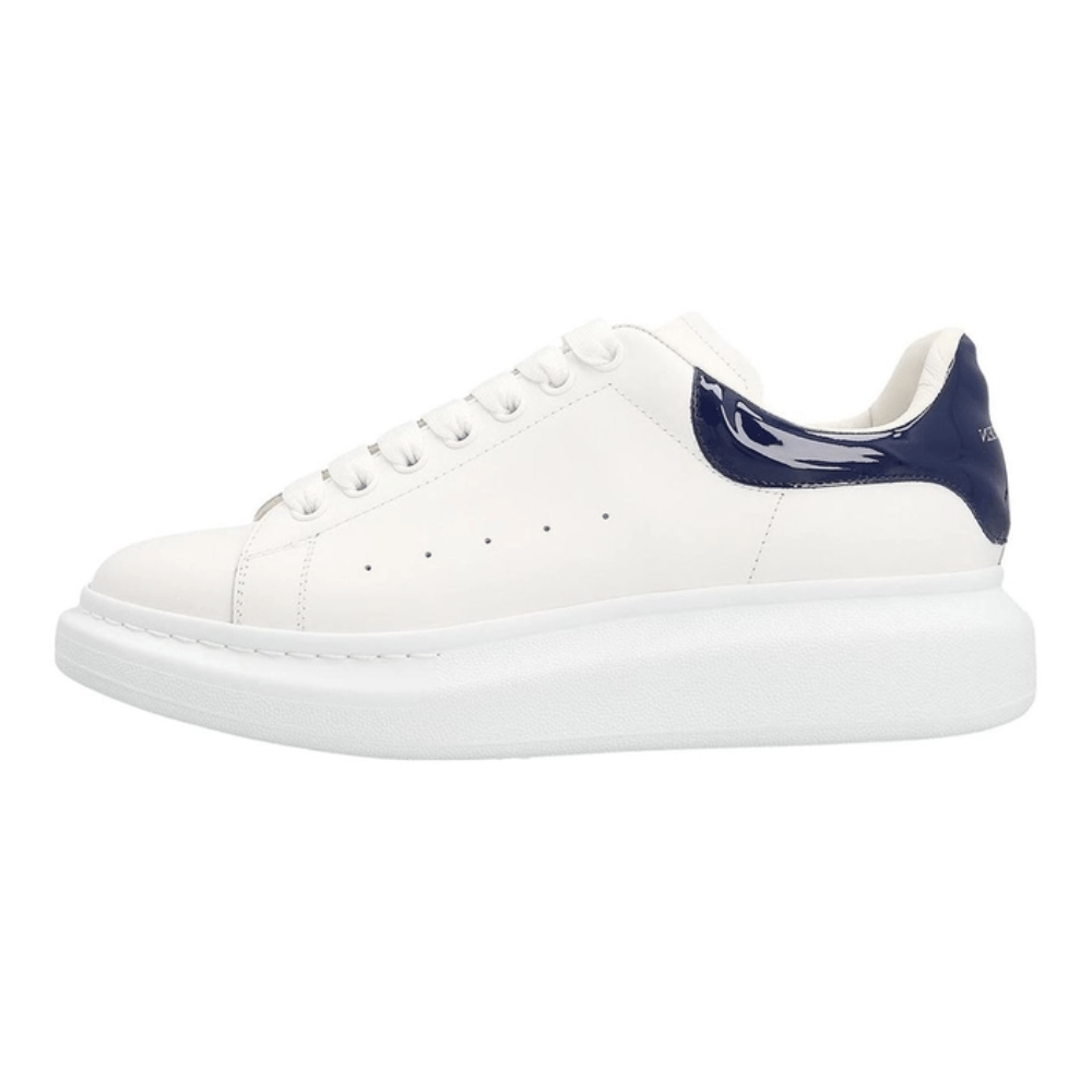 Alexander McQueen Oversized Sneaker 'White Navy Patent' 727390-WICGW-9095