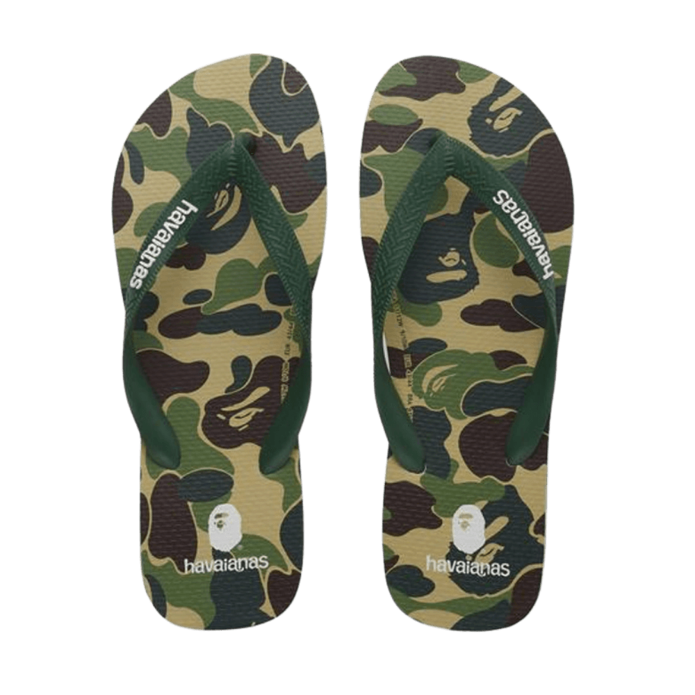 A Bathing Ape Havaianas Green Camo 1H23-191-952/001FWH231952XGRN