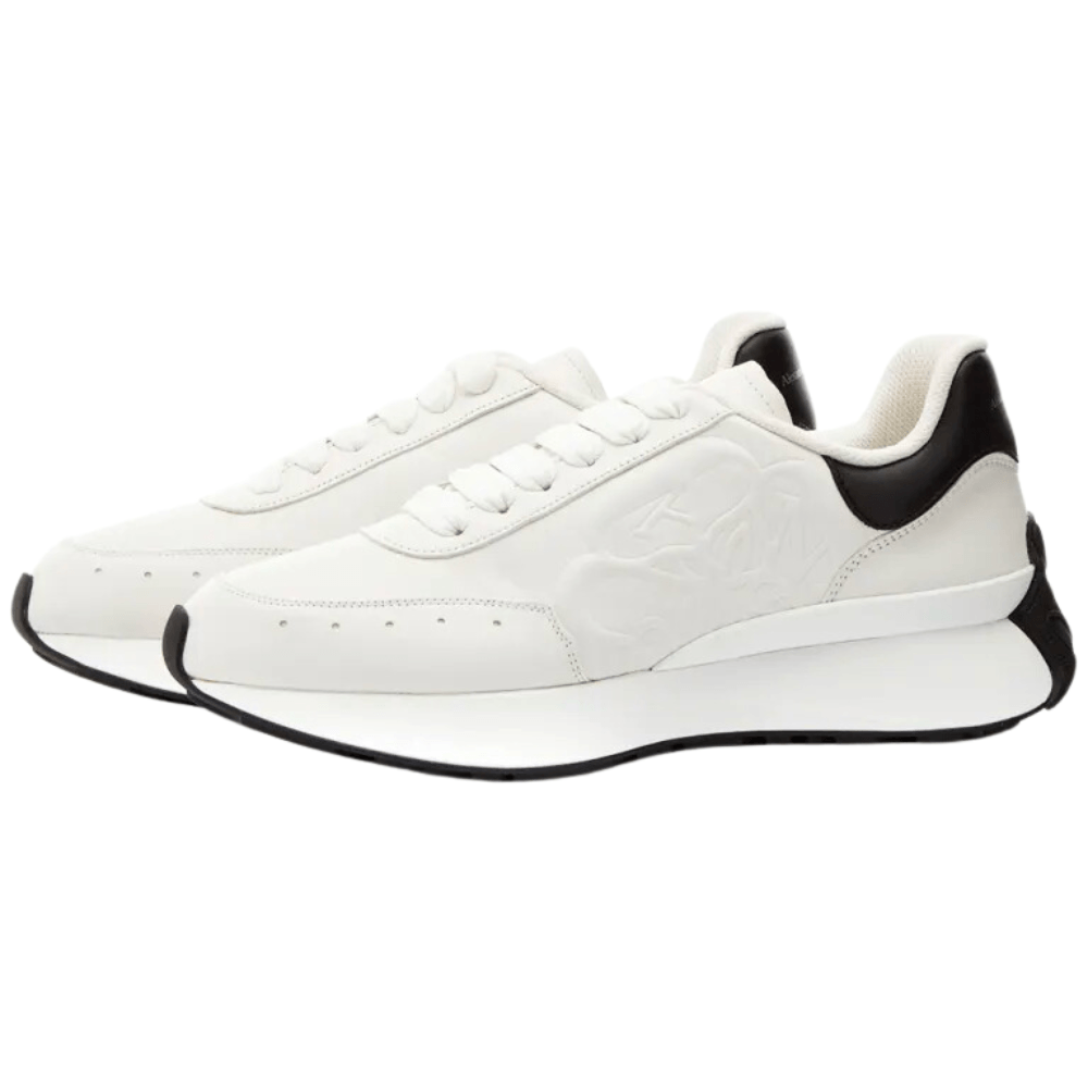 Alexander McQueen Sprint Runner White Black (W) 687995WIC939061
