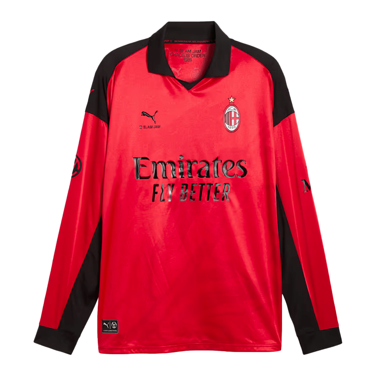AC Milan x Slam Jam x PUMA Long Sleeve Jersey 'For All Time Red' - Limited Edition
