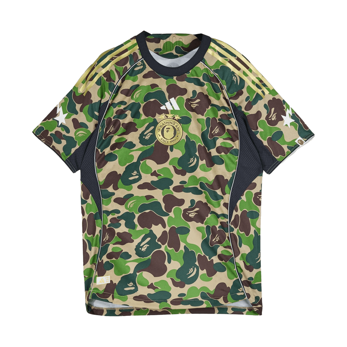 BAPE x adidas Football Jersey 'Green Camo' KB2202
