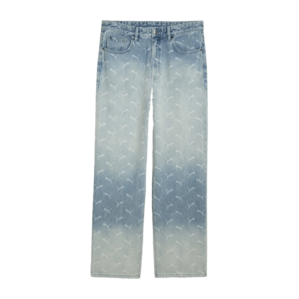 ASAP Rocky x PUMA Laser Monogram Relaxed Jeans 'Light Wash' 633428-01