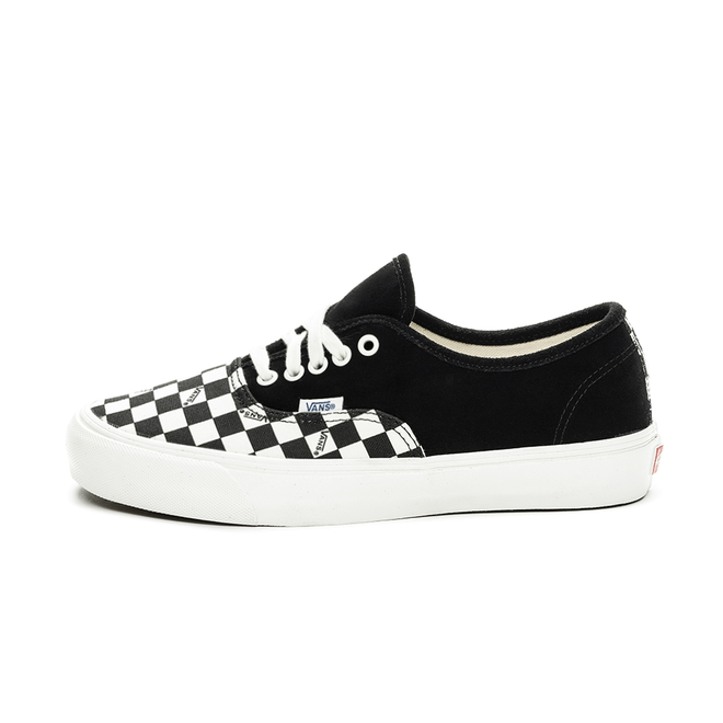 Vans Vault OG Authentic LX *Suede/Canvas* (Black / Checkerboard) VA45JJVQA