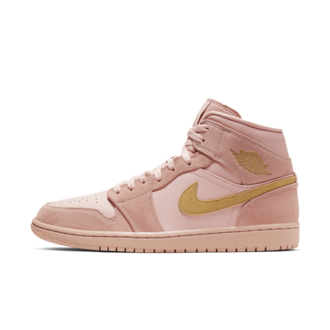 Air Jordan 1 Mid 'Pink Suede' 852542-600