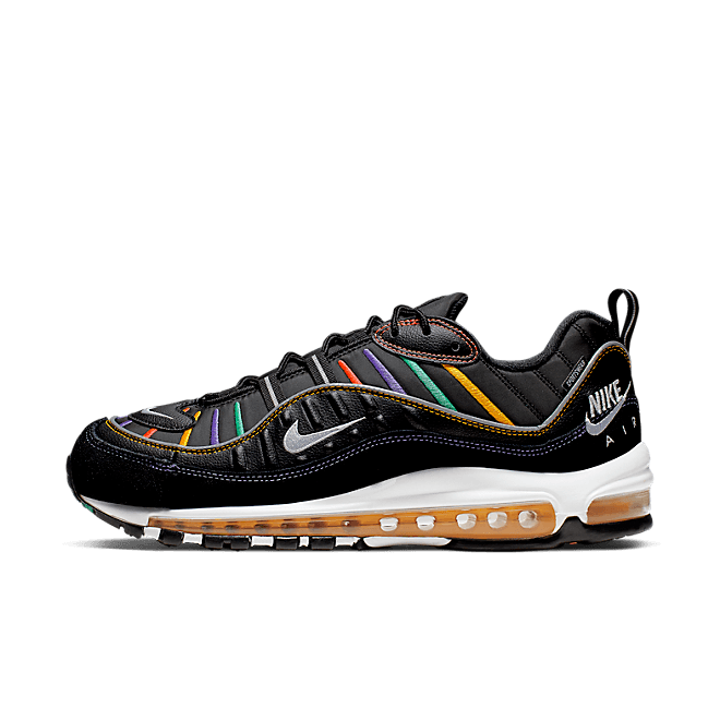 Nike Air Max 98 PRM (Black / Flash Crimson - Kinetic Green) BV0989 023