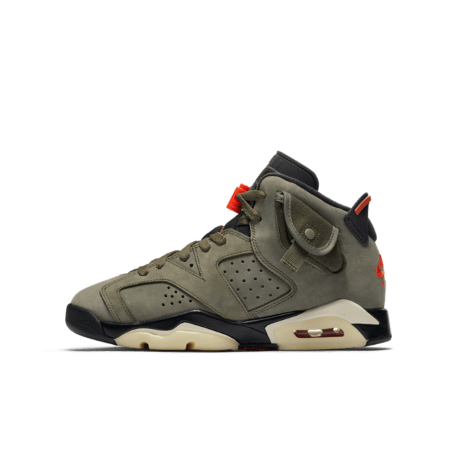 Travis Scott X Air Jordan 6 GS 'Medium Olive' CN1085-200